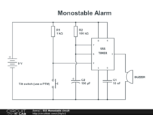 555 Monostable circuit