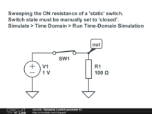 Sweeping a switch parameter 01