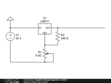 Negative Voltage Regulator w/ LM317