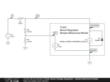 TL431 Shunt Voltage Regulator - Simple Behavioral Model