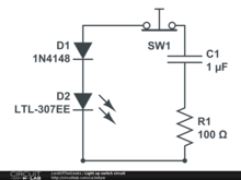 Light up switch circuit