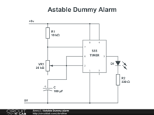 Astable Dummy alarm