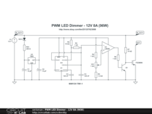 PWM LED Dimmer - 12V 8A (96W)