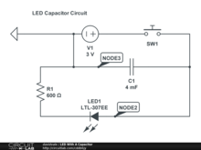 LED With A Capacitor