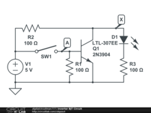Inverter BJT Circuit