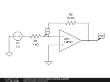 Basic inverting amplifier