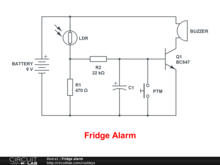 Fridge alarm