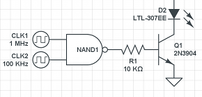 Mixed-mode circuit simulation screenshot