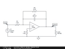 Week 12 - Op Amp - Intigrator Circuit