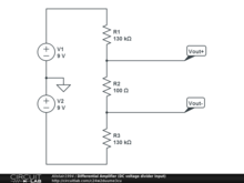 Differential Amplifier (DC voltage divider Input)