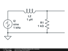 Circuit de integrare RL in tensiune