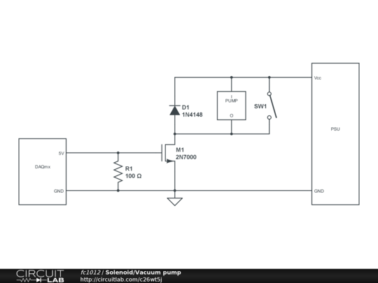 Solenoid/Vacuum pump - CircuitLab