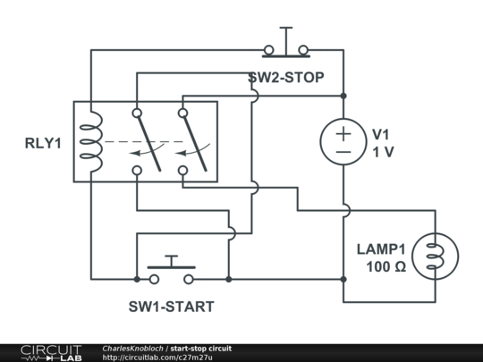 start-stop circuit - CircuitLab