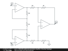 ECE1100-Lab06-Instrumentation Amplifier (3 Op-Amp Topology)