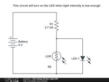 LED Voltage Divider (Light Off)