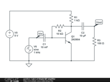 Lab 1.4 Simple BJT amplifier