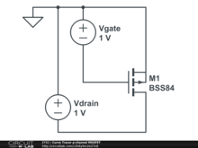 Curve Tracer p-channel MOSFET