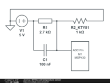 KTY81-110 temperature sensor