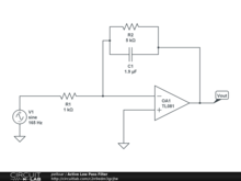 Active Low Pass Filter