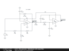 Sine generator - Multivibrator with output filter
