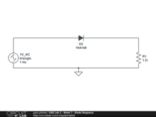 E&E Lab 2 - Week 7 - Diode Responce