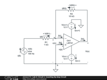 Lab 4: Circuit 1: Inverting Op Amp Circuit