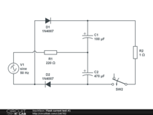 Flash current test #1