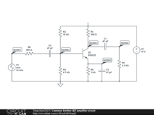 Common Emitter BJT amplifier circuit