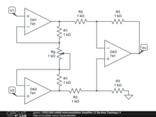 ECE1100-Lab06-Instrumentation Amplifier (3 Op-Amp Topology) 4
