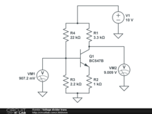 Voltage divider trans