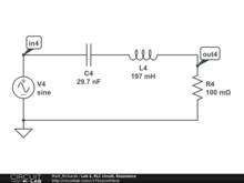 Lab 4, RLC circuit, Resonance