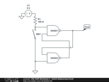 ESE 3500 Worksheet 2 - Switch Debouncing Circuit