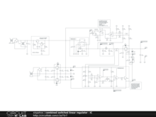 combined switched linear regulator - IC