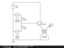 PWM modulated AC inverter