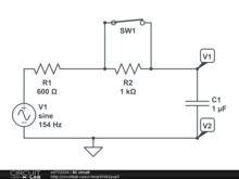 AC circuit simulation