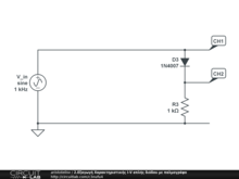 2.Εξαγωγή Χαρακτηριστικής I-V απλής διόδου με παλμογράφο