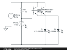 Quadrocopter Night Light Implementation