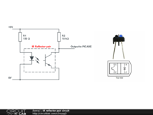 IR reflector pair circuit