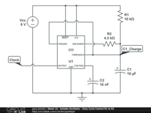 Week 10 - Astable Oscillator - Duty Cycle Control R1 to R2