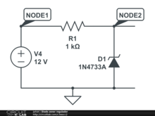 Diodo zener regulador