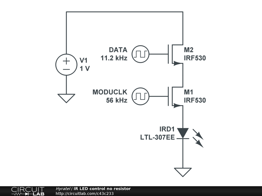 Habubu insekt Medicinsk IR LED control no resistor - CircuitLab