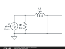 Circuit de integrare RL in curent