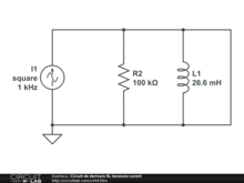 Circuit de derivare RL tensiune-curent