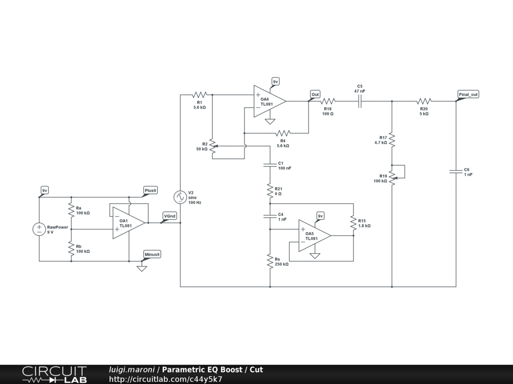 Parametric Eq Circuit Schematic Diagram Circuit Diagram