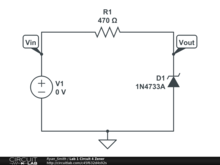 Lab 1 Circuit 4 Zener