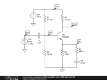 common emitter amplifier (phys 364 lab5 part 4b)