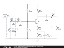Amplificador con transistor bipolar en emisor común