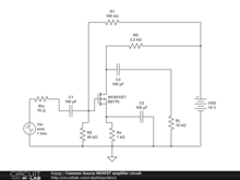 Common Source MOSFET amplifier circuit