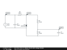 Zener circuit with voltage divider
