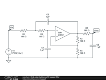 3rd order butterworth lowpas filter